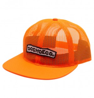 DC Meshed Up Snapback Men Caps Orange | US-7604GTE