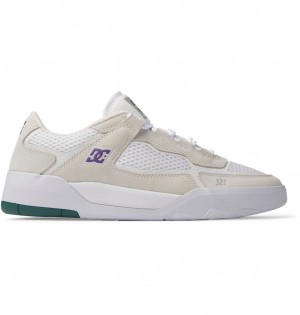 DC Metric S X Ish Cepeda Men Sneakers White / Purple | US-2697VCU