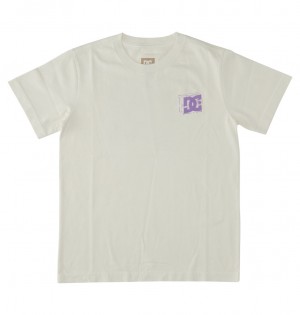 DC Mid Century Kids' T-Shirt White Wash | US-7685OHM