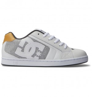 DC Net Men Sneakers White / Grey | US-6879JVA