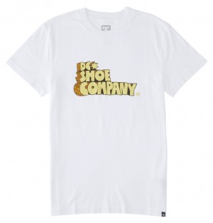 DC Nostalgic Men T-Shirt White | US-2187MFY