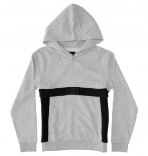 DC Optics Zip-Up Kids' Hoodie Grey | US-7832SZB