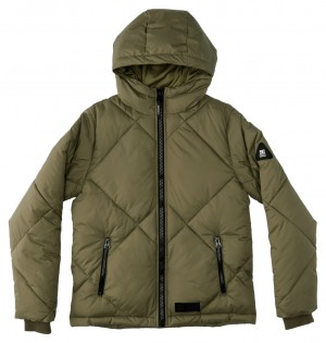 DC Passage Puffer Kids' Jackets Brown | US-1452VOQ