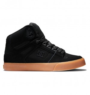 DC Pure High-Top Men Sneakers Black | US-8627FHW