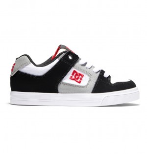 DC Pure Kids' Sneakers White / Black / Red | US-6819NXB