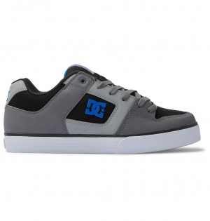 DC Pure Men Sneakers Black / Grey / Blue | US-3150UXW