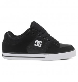 DC Pure Men Sneakers Black / White | US-6542QNO