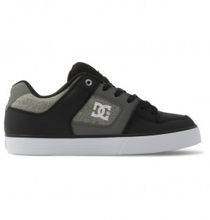 DC Pure Men Sneakers Black / White | US-9087RZV