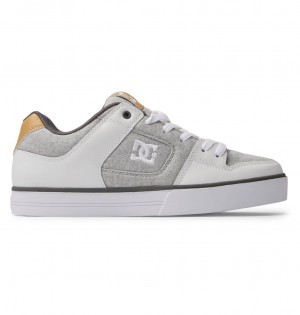 DC Pure Men Sneakers Grey / White / Grey | US-1302EPO