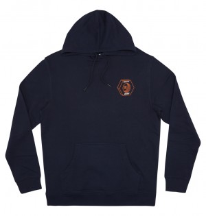 DC Quality Goods Men Hoodie Navy | US-8139KMJ