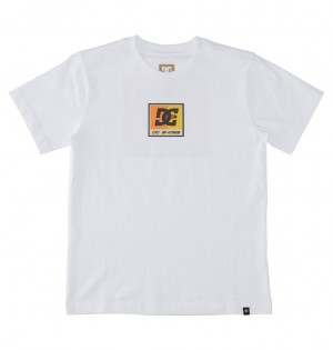 DC Racer Kids' T-Shirt White | US-1769KQV