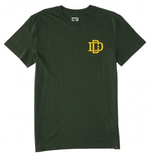 DC Rugby Crest Men T-Shirt Green | US-1840CWO