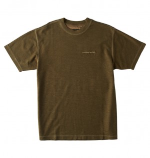 DC Sediment Men T-Shirt Dark Green | US-4302JPY