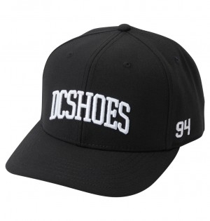 DC Semi-Pro Snapback Men Caps Black | US-0392JOY