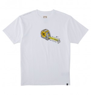 DC Size Matters Men T-Shirt White | US-1398EZA