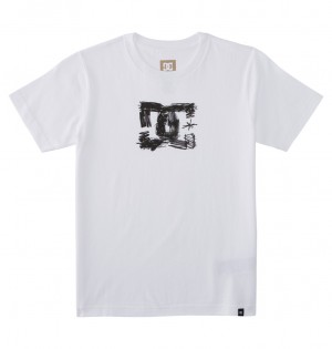 DC Sketchy Kids' T-Shirt White | US-5412JUF