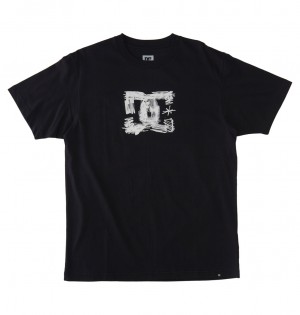 DC Sketchy Men T-Shirt Black | US-0419NAI