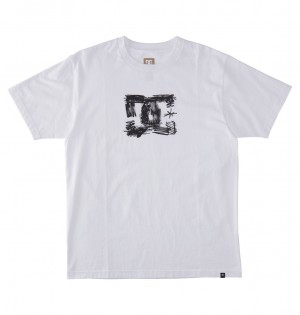 DC Sketchy Men T-Shirt White | US-2306NIM