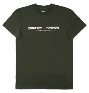 DC Sku Up Men T-Shirt Deep Green | US-6275OSZ