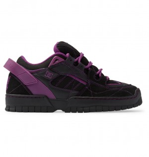 DC Spectre Needles Men Sneakers Black / Purple | US-9847CJY