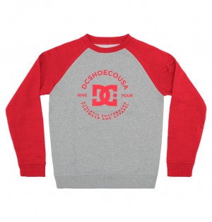 DC Star Pilot Kids' Sweatshirt Grey / Red | US-1687IEQ