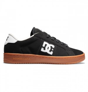 DC Striker Men Sneakers Black / White / Brown | US-8659ZWS