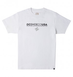 DC Super Tour Men T-Shirt White | US-5691KGP