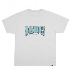 DC Tall Stack Men T-Shirt White | US-9582BPL