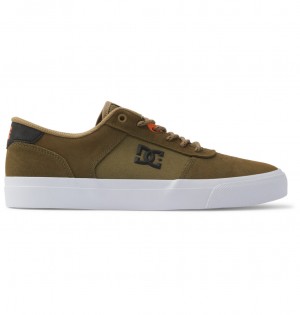 DC Teknic Men Sneakers Olive Camo | US-6372VKZ