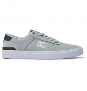 DC Teknic S Men Skate Shoes Grey / Black | US-9704AJG