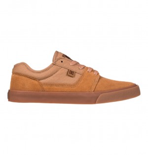 DC Tonik Leather Men Sneakers Brown | US-4376BIX