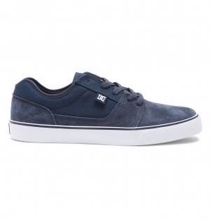 DC Tonik Leather Men Sneakers Navy | US-5074DAH