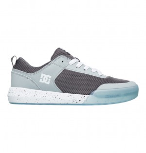 DC Transit Men Sneakers Grey / Blue | US-2076ZYO