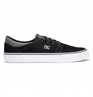 DC Trase Suede Men Sneakers Black / Grey | US-4375FWX