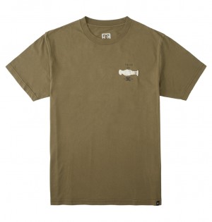 DC Trust Us Men T-Shirt Dark Green | US-4238KDP