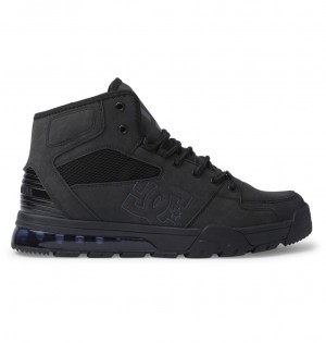 DC Versatile Hi WR Lace-Up Men Boots Black / Black | US-1579YUP