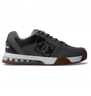 DC Versatile Skate Men Sneakers Grey / Grey / White | US-0856GKD