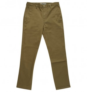 DC Worker Chinos Men Pants Dark Green | US-6475ZMS