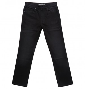 DC Worker Straight Fit Men Jeans Black Wash | US-2569XGW