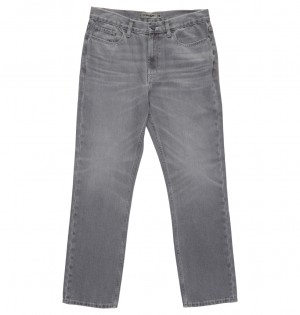 DC Worker Straight Fit Men Jeans Grey Wash | US-5891GBV