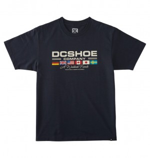 DC Worldwide Men T-Shirt Navy | US-5912RNY