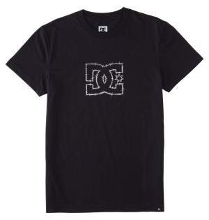 DC Zig Zag Men T-Shirt Black | US-5472ESX