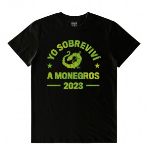 DC x Monegros Men T-Shirt Black | US-3812HXS