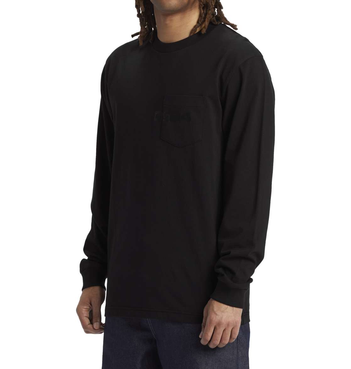 DC 1994 Long Sleeve Pocket Men T-Shirt Black | US-3892VLO