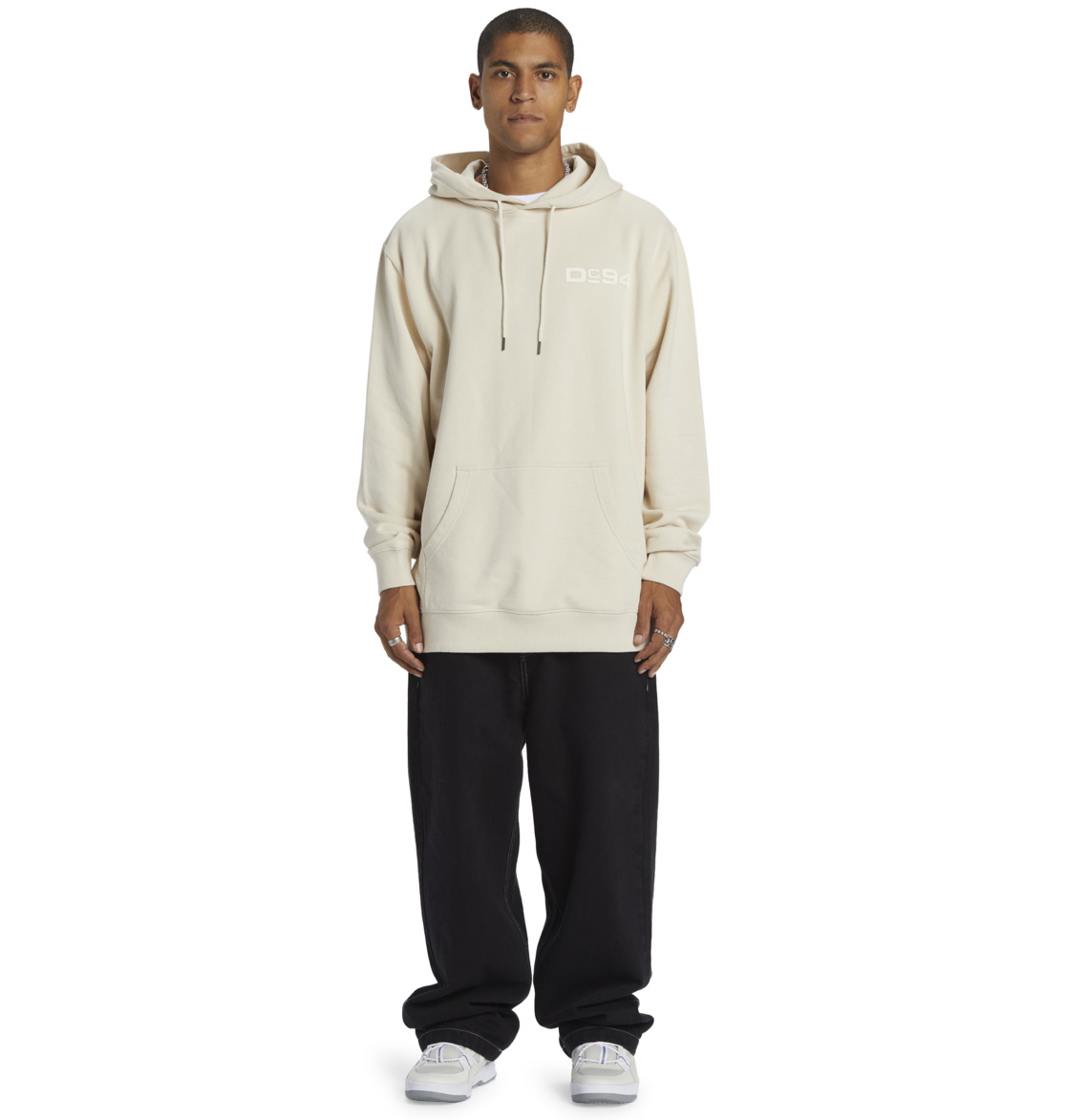 DC 1994 Pullover Men Hoodie Beige | US-7591VIH