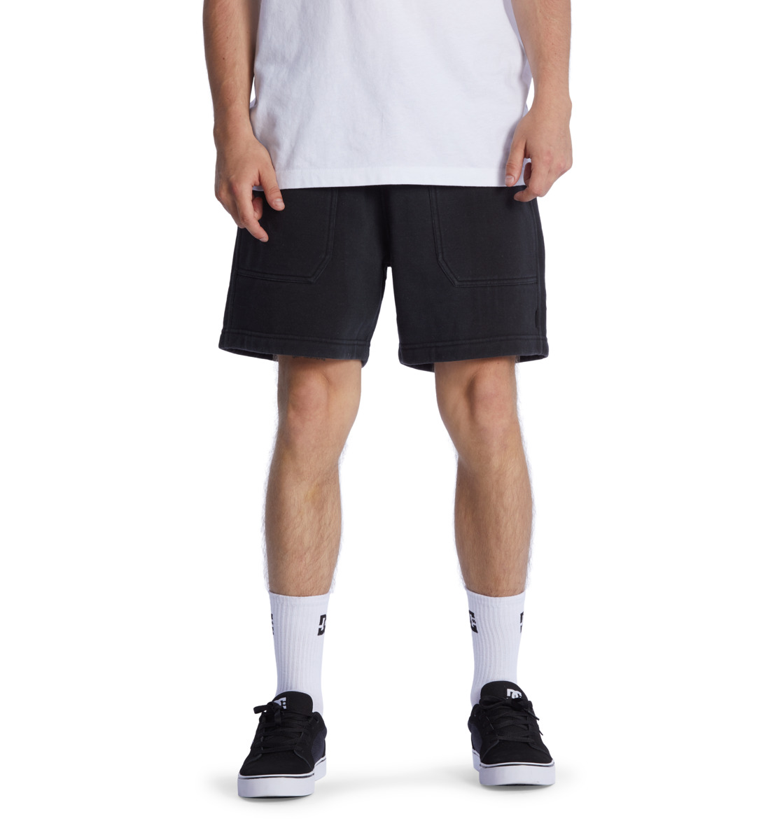 DC 1994 Sweat Men Shorts Black | US-0621CJZ