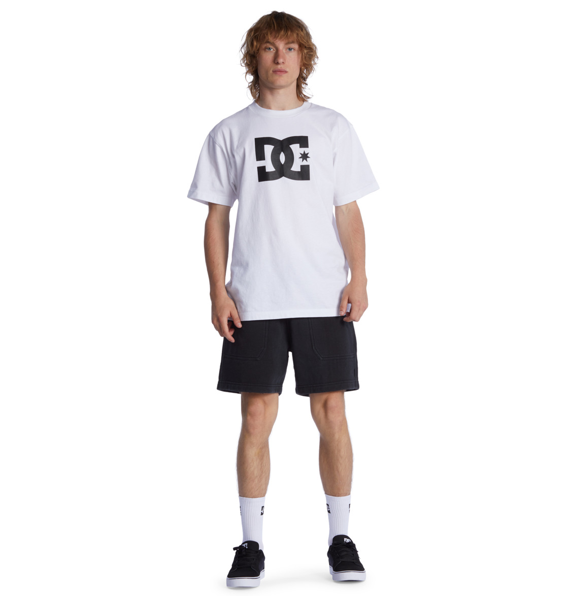 DC 1994 Sweat Men Shorts Black | US-0621CJZ