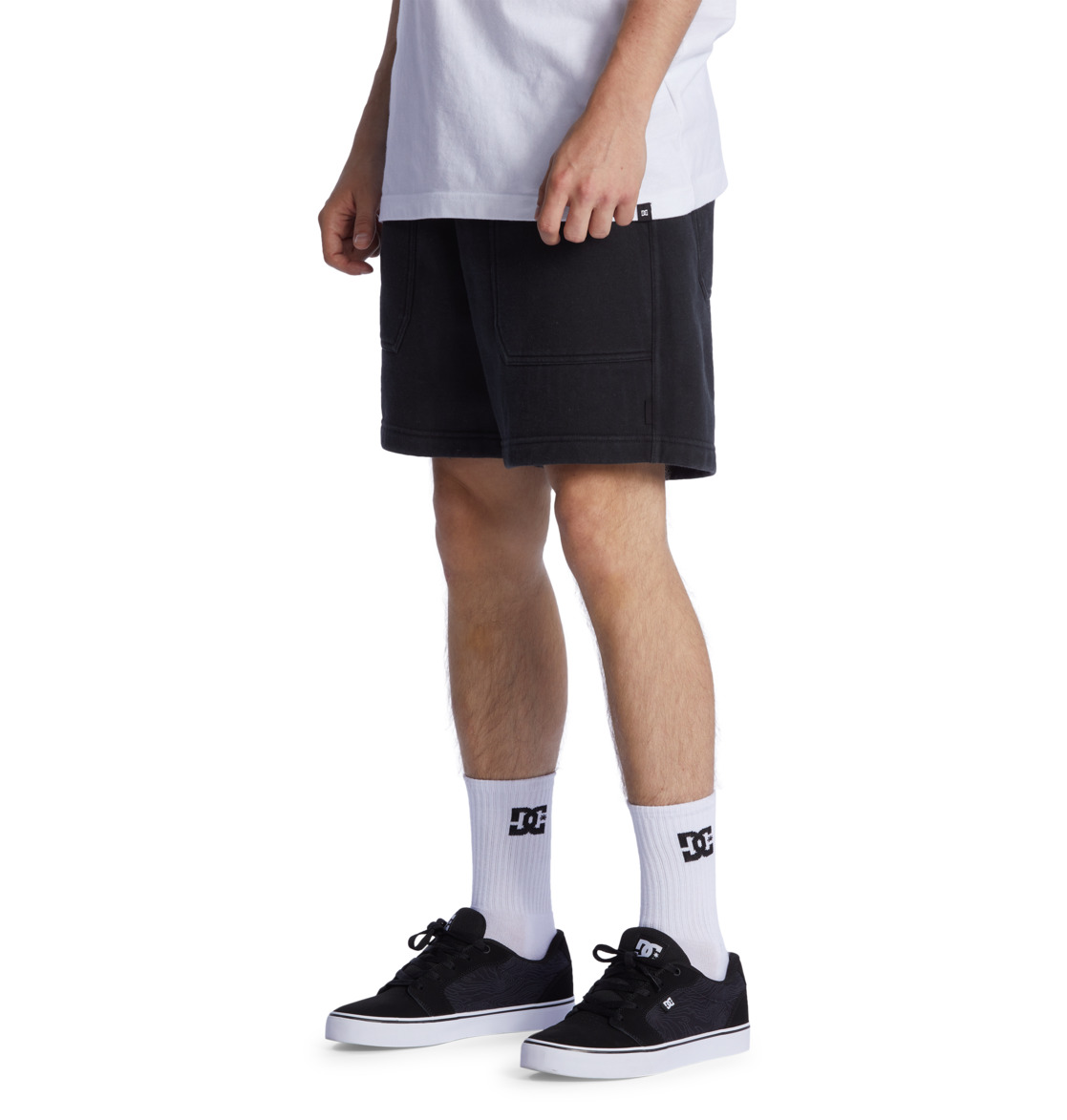 DC 1994 Sweat Men Shorts Black | US-0621CJZ