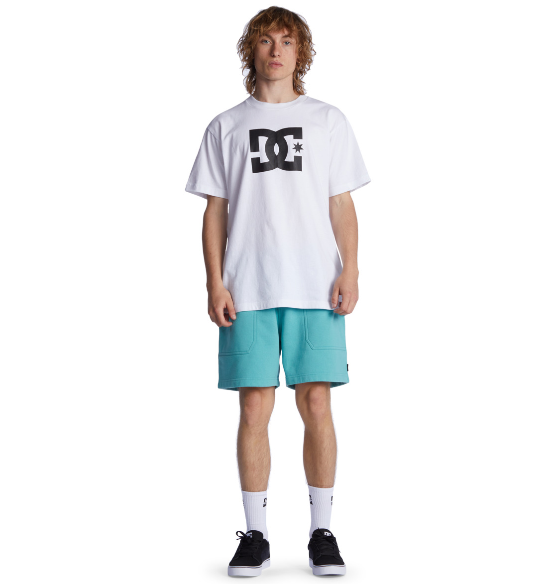 DC 1994 Sweat Men Shorts Turquoise | US-9736GWN