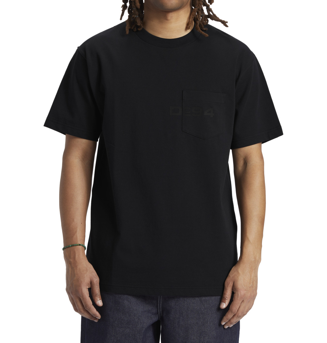 DC 1995 Pocket Men T-Shirt Black | US-7982WGY